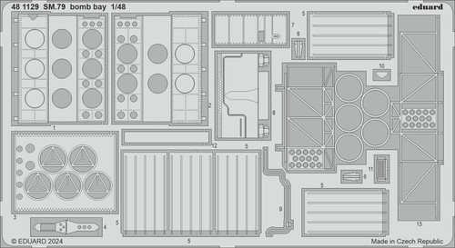 Eduard SM.79 bomb bay 1/48 Photo etched set for EDUARD