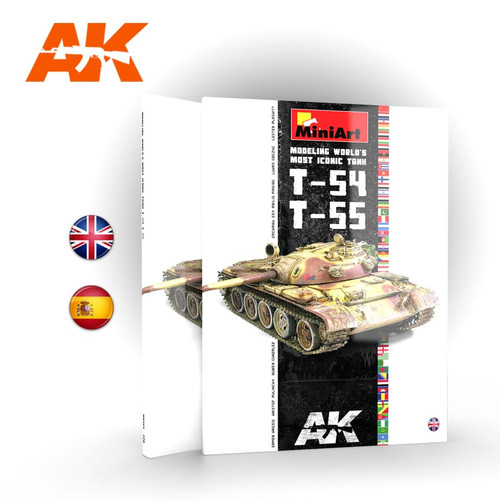 AK Interactive T-54/T-55 Modelando El Tanque M¬ás Ic¬ónico del Mundo - Spanish [Sale ends when item is out of stock]