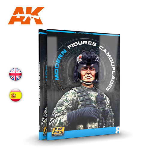 AK Interactive Learning Series #8 Modern Figures Camouflages - English