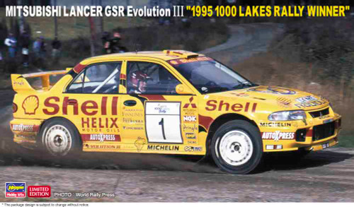 Hasegawa 1/24 Mitsubishi Lancer GSR Evolution III "1995 1000 Lakes Rally Winner"
