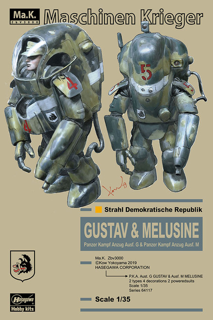 Hasegawa 1/35 Maschinen Krieger Ma.K. G GUSTAV & M MELUSINE