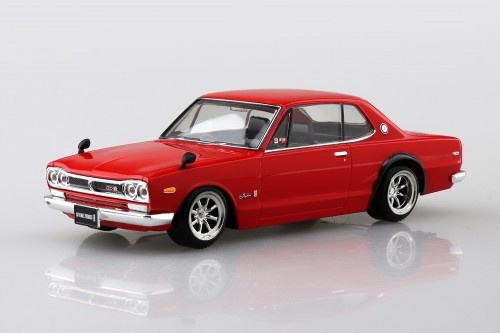 1/32 SNAP KIT #09-SP3 Nissan Skyline 2000 GT-R Custom Wheel (Red)