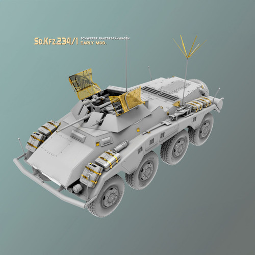 MiniArt 1/35 Sd.Kfz.234/1 Schwerer Panzerspahwagen Early Mod. Interior Kit