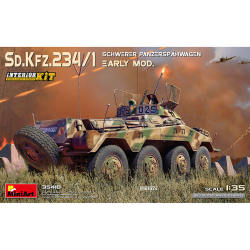 MiniArt 1/35 Sd.Kfz.234/1 Schwerer Panzerspahwagen Early Mod. Interior Kit