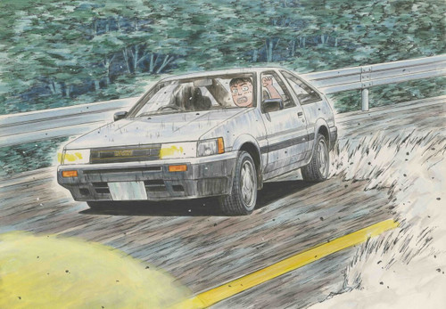 Fujimi 1/24 ISD-8 Initial D, AE85 Levin Itsuki Takeuchi