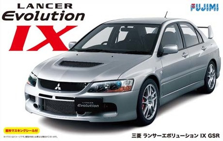 Fujimi 1/24 Mitsubishi Lancer Evolution IX GSR w/ Window Frame Masking