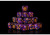 Conquest Old Dominion - Faction Dice on Translucent Purple with Gold Pips Dice (PBW8523)