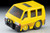 TomyTec Choro Q QS-08a Mitsubishi Delica Star Wagon 4WD Yellow Diecast