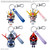 Bandai Mobile Suit Gundam Gunpla-Kun Zeopla-Kun 3D Rubber Mascot Keychain