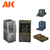 AK Interactive Bank Wargame Set 100% Polyurethane Resin Compatible with 30-35MM Scale