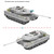 Vespid Models 1/72 German Main Battle Tank Leopard 2 A7 (includes Metal barrel and Metal tow cable)