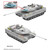 Vespid Models 1/72 German Main Battle Tank Leopard 2 A7 (includes Metal barrel and Metal tow cable)