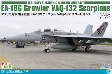 Platz 1/48 Us Navy Electronic Warefare Aircraft EA-18G Growler VAQ-132 Scorpions