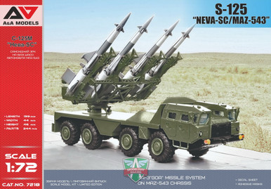 A&A Models 1/72 S-125 'Neva SC'missile system on MAZ-543 chassis