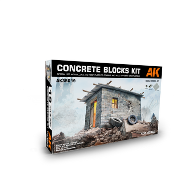 AK Interactive 1/35 Concrete Blocks Kit
