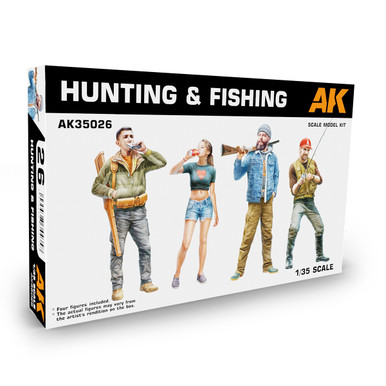 AK Interactive 1/35 Hunting & Fishing Kit