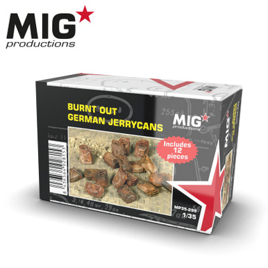 MIG 1/35 Burnt Out German Jerrycans