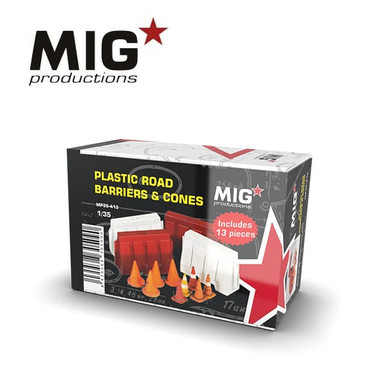 MIG 1/35 Plastic Road Barriers & Cones