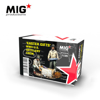AK Interactive 1/35 WWII US Artillery Crew 'Easter Gifts' Plastic Model Kit
