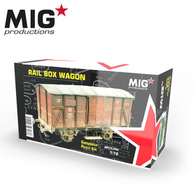 MIG 1/72 Rail Box Wagon Resin Kit