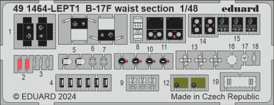 Eduard B-17F waist section 1/48 Photo etched set for EDUARD