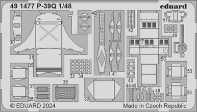 Eduard P-39Q 1/48 Photo Etched Set for ARMA HOBBY