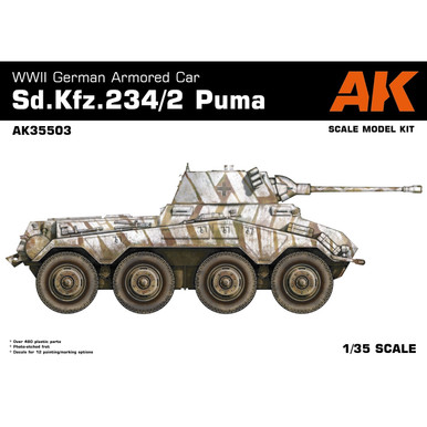AK Interactive 1/35 Sd.Kfz. 234/2 Puma Plastic Model Kit