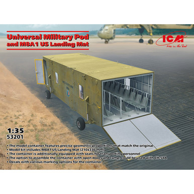 ICM 1/35 Universal Military Pod with M8A1 US Landing Mat