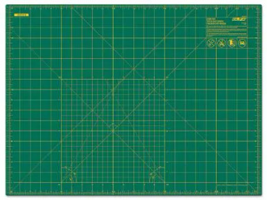 OLFA RM-SG-01 18" x 24" Double Sided Rotary Mat, Green