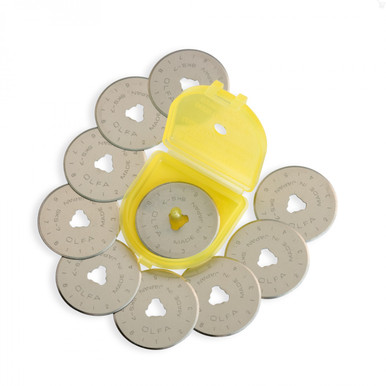 OLFA 28mm RB28-10 Tungsten Steel Replacement Rotary Blades (10/PACK)