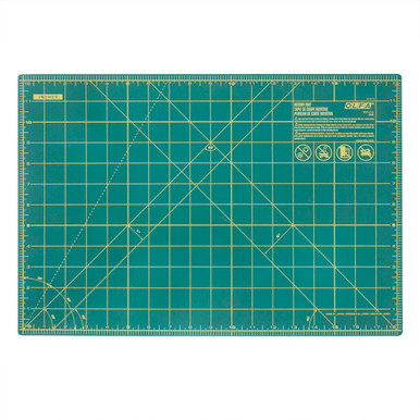 OLFA 12" x 18" Double Sided Rotary Mat, Green (RM-CG)