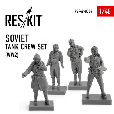 Res/Kit 1/48 WW2 Soviet Tank Crew Set