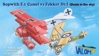 Valom 1/144 Sopwith F.1 Camel vs Fokker Dr.I (Duels in the Sky)