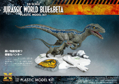 X-Plus 1/8 Jurassic World: Dominion Velociraptor Blue&Beta