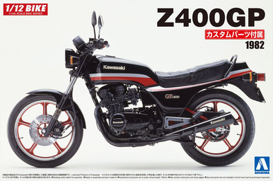 Aoshima 1/12 Kawasaki Z400GP with Custom Parts