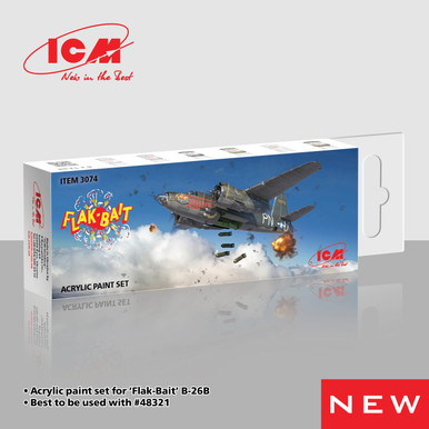 ICM Acrylic Paint Set for Flak Bait