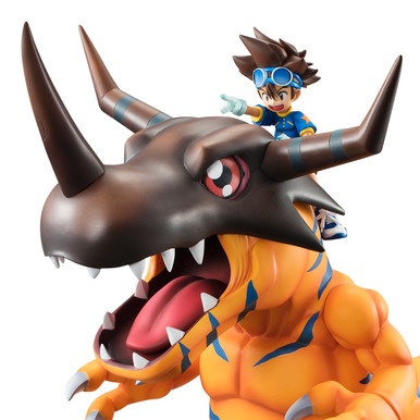 MegaHouse Digimon Greymon & Taichi Yagami G.E.M Figure