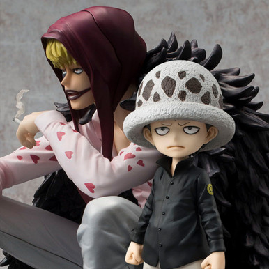 MegaHouse One Piece Corazon & Law (Repeat) Limited Edition Portrait Of Pirates Figure
