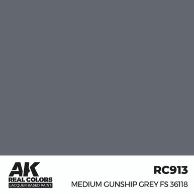 AK Interactive Real Colors Medium Gunship Grey FS 36118 17 ml.