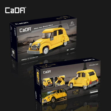 CaDA 1/24 Chassis Citroen 2CV Licensed Model Kit