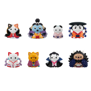 MegaHouse Mega Cat Project Nyan Piece Nyan! ver. Luffy in Wano Kuni (Repeat) "One Piece" (Blind Box of 8)