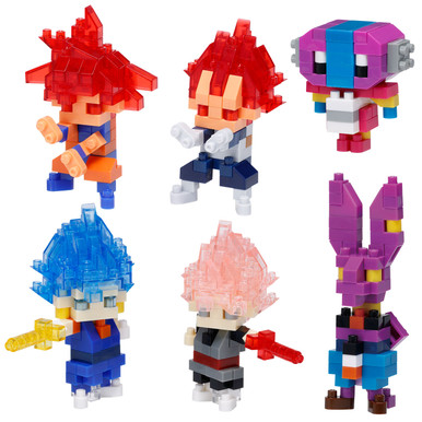 Nanoblock Dragon Ball Super Assortment #01 Mininano Building Block Figure Blind Box of 6