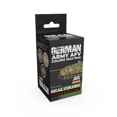 AK Interactive Real Colors German Army AFV Colors 1943-1945 Set (Set of 3)