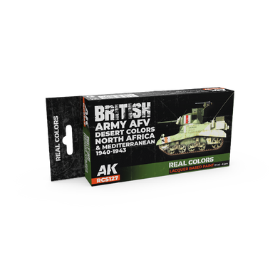 AK Interactive Real Colors British Army AFV Desert Colors Set (Set of 6)
