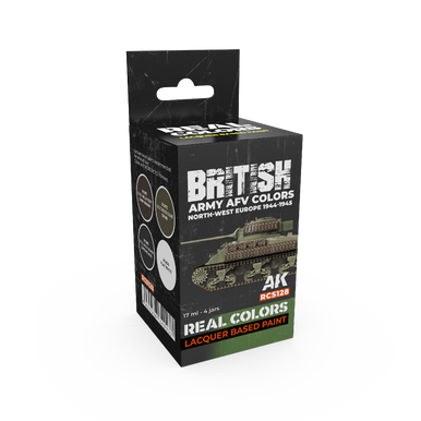 AK Interactive Real Colors British Army AFV Colors Set (Set of 4)