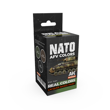 AK Interactive Real Colors NATO AFV Colors Set (Set of 3)