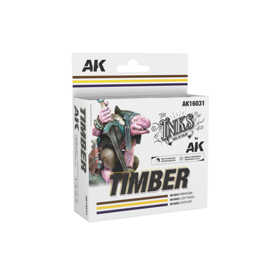 AK Interactive The INKS Sets Timber - Set of 3 Jars (Inks)