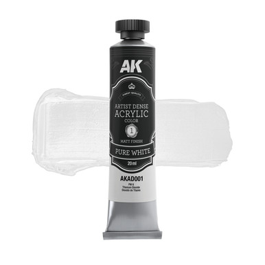 AK Interactive Artist Dense Acrylic Color Pure White