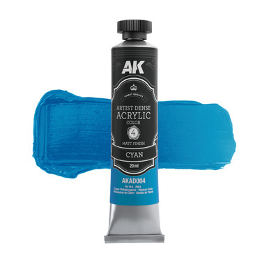 AK Interactive Artist Dense Acrylic Color Cyan