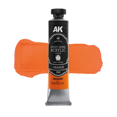 AK Interactive Artist Dense Acrylic Color Orange